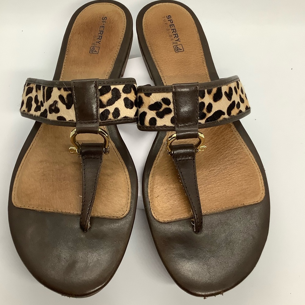 SPERRY TOPSIDER LEATHER THONG SANDAL - Picture 9 of 9
